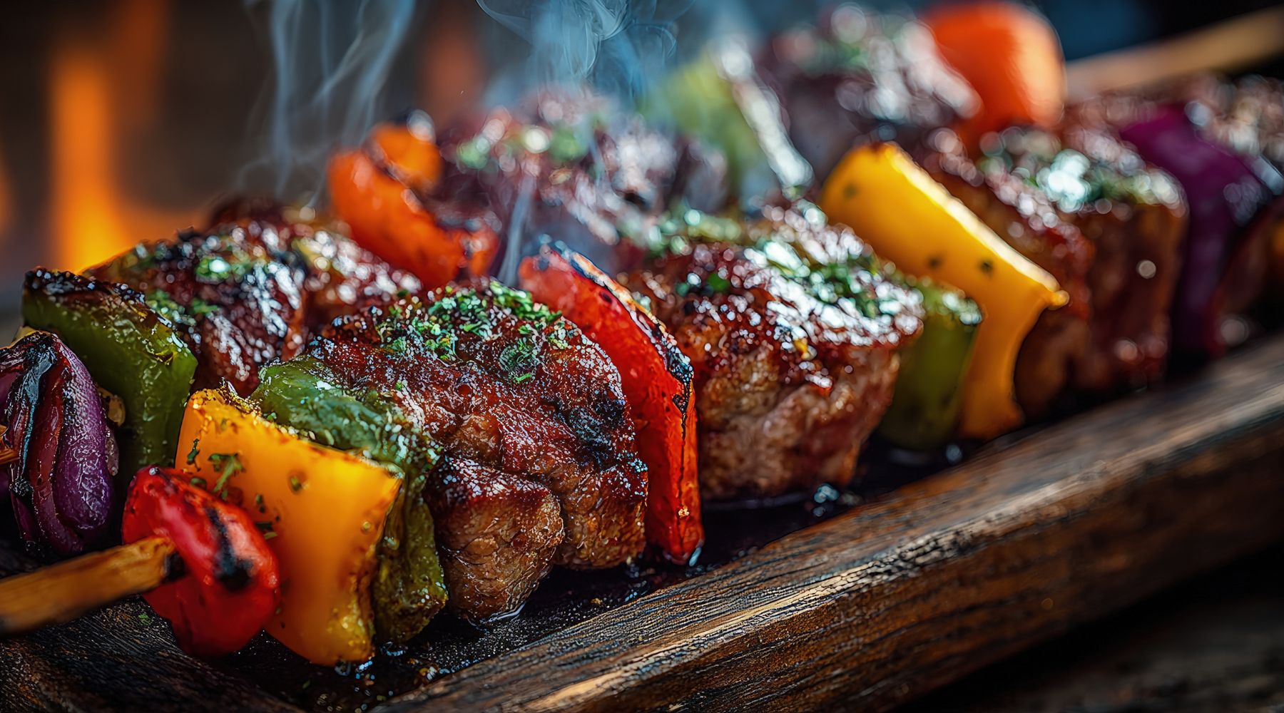 Smoky & Spicy Yoghurt-Marinated Chicken Kebabs